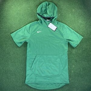 Nike Dri-Fit Spotlight Short Sleeve Basketball Hoodie DC2521-341 Sz Small Tall